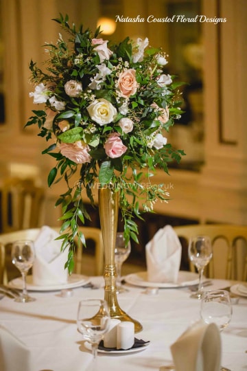 2-gold-stand-centerpiece-flowers-rustic-peach-pink-cream-roses-gold-candelabra_4_106534 Grid No Space 5 Columns